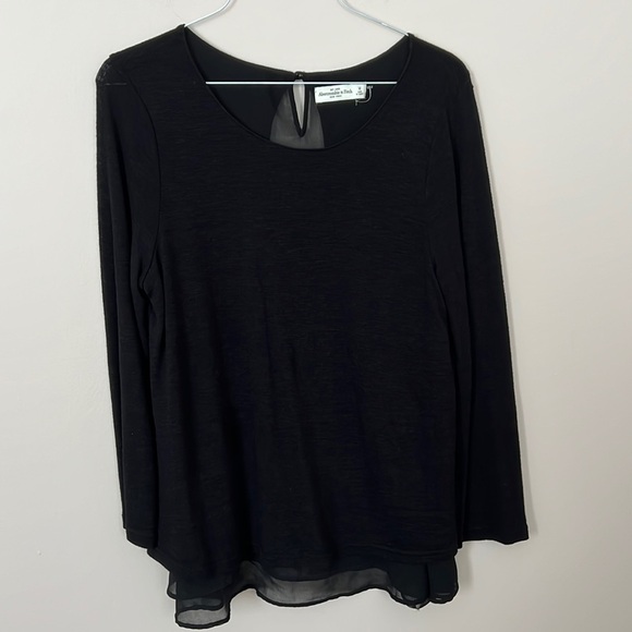 Abercrombie & Fitch L Long Sleeve Blouse - Picture 1 of 4